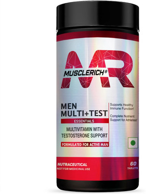 MUSCLERICH Men Multi+Test (Multivitamin with Testosterone Support)(60 Tablets)