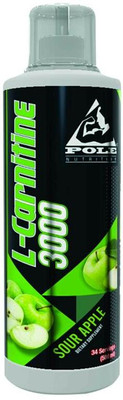 Pole Nutrition L-Carnitine 3000 Mg ,34 Servings-Sour Apple Flavour(500 ml)