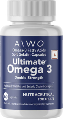 Aiwo Ultimate Omega 3 Double Strength 360mg EPA & 240mg DHA 1000mg(60)