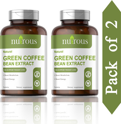 Nutrous Green Coffee Bean Extract Weight Loss Tablets (S203)(120 Tablets)