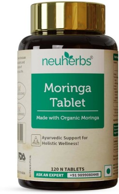 Neuherbs Moringa Tablets | Organic Supplement For Immunity, Digestion & Overall Health(120 Tablets)