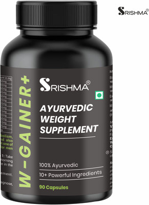 Srishma W-Gainer+ Capsule Improving Muscle Mass For Men and Women Weight Gainers(90 Capsules)