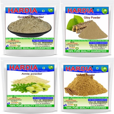 Hardia Gokhru Giloy Amla mulethi churna Powder 400 gm combo pack(4 x 100 g)
