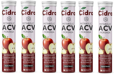 CIDRA ACV moringa Tabs with Mother: Weight Loss, Metabolism, Gut Health (Pack of 6)(6 x 15 mg)