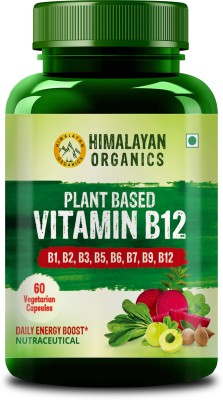 Himalayan Organics Plant Based Vitamin B12 Natural(60 Capsules)