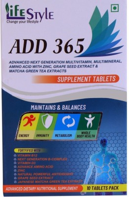 ADD365 Advance Next Generation Multivitamin,Multimineral Amino Acid With Zinc(10 Tablets)
