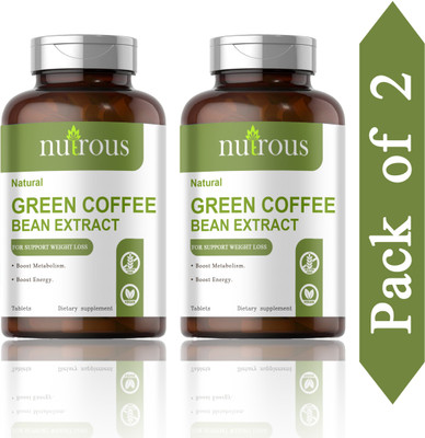 Nutrous Green Coffee Bean Extract Weight Loss Tablets (H203)(2 x 60 Tablets)