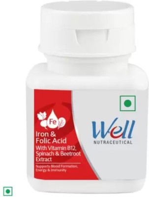 Well IRON & FOLIC ACID Tablet(60 Tablets)