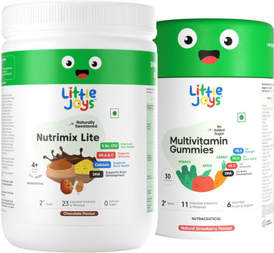 Little Joys Immunity Booster Kit Lite (2-6 yr) Nutrimix Lite 350g & Multivitamin Gummies 30N(2 x 1 No)