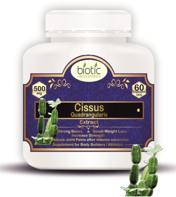 biotic Cissus quadrangularis Extract (Hadjod) 500mg - 60 Capsules(60 No)