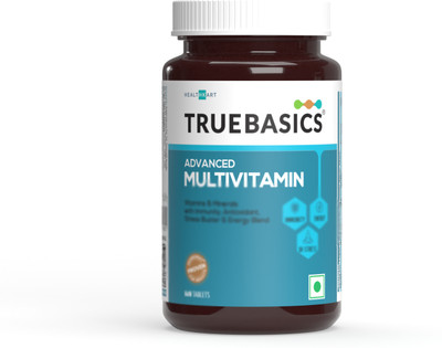 TRUEBASICS Advanced Multivitamin, Multivitamin for Men & Women, for Energy & Immunity(60 Tablets)