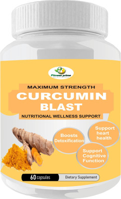 Fitness Prime Curcumin Extract 800mg Capsules for Enhanced Bioavailability & Cognitive Functions(60 Capsules)