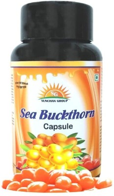 Sunchan Group Sea Buckthorn Capsule Pure Organic Herbal Mix Vegetarian 60 Capsules Pack of 1(60 Capsules)
