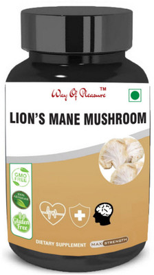 Way Of Pleasure lions mane mushroom extract Capsule focus clarity energy and immunity(30 Capsules)