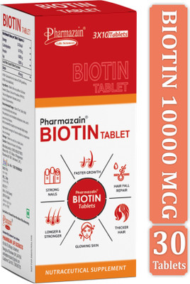 PHARMAZAIN LIFE SCIENCES Simply Biotin Wellness in Every Dose(30 Tablets)