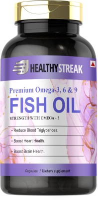 Healthy Streak Fish Oil Omega 3 (Triple Strength) With 1000Mg Omega 369 (G136)(60 Tablets)