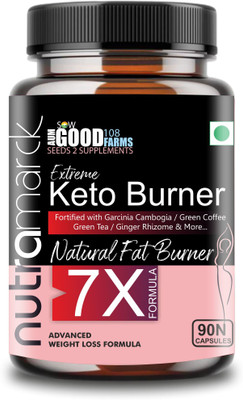NUTRAMARCK Extreme Keto Burner 7X Capsules | Advanced Weight Loss & Fat Burner(90 Capsules)