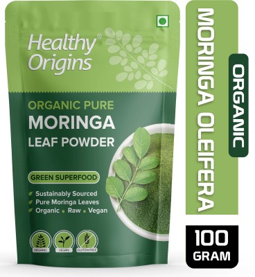 Healthy Origins Moringa Leaf Powder for Weight Loss-Super Food Dietary Supplement-100gram(100 g)