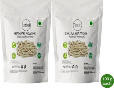 Farmhook Pure Shatavari Powder, Satavari churna, Asparagus Root, Satawar for Men, Women(2 x 100 g)