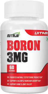 NutriJa BORON 3MG (Citrate/Aspartate/Glycine Complex in each Serving(60 Capsules)