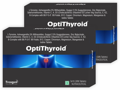 Trexgen OPTI-THYROID Advanced Underactive Thyroid Support Complex(30Tab)(2 x 30 Tablets)