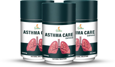 grinbizz Asthma Care Capsule Asthma & Respiratory Allergie/Protects from Breath Shortness(3 x 30 Capsules)