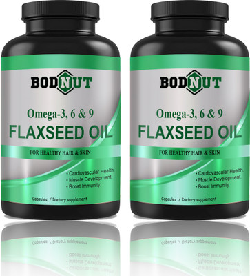 Bodnut Flaxseed extract Capsules Omega 369 (D244)(2 x 60 Capsules)