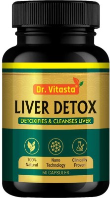 Dr.Vitasta Liver detox ayurvedic supplement for healthy liver functions(50 Capsules)