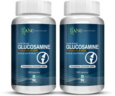 ANC Chondroitin & MSM 2000mg Strong Bones & Relive Joints Pain Pack of 2(90 Capsules)