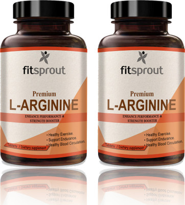 Fitsprout L-Arginine 1000mg Tablets Per Serving (D254)(2 x 60 Tablets)