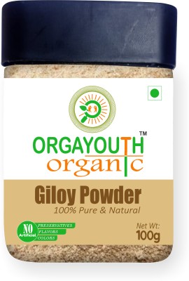 Orgayouth Giloy Powder - Amrita Churn - Guduchi Grounded - for Diabetes | Weight Loss(100 g)