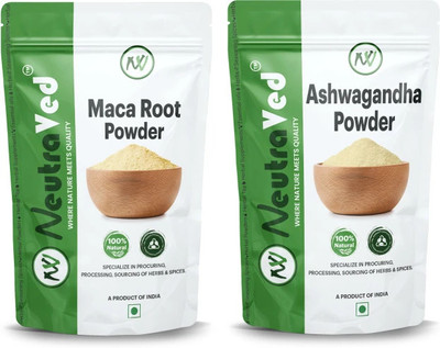 NeutraVed Ashwagandha,Maca Root Powder Combo for Stamina & Energy(2 x 50 g)