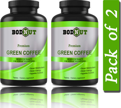 Bodnut Green Coffee Bean Extract Weight Loss Tablets (G203)(2 x 60 Tablets)