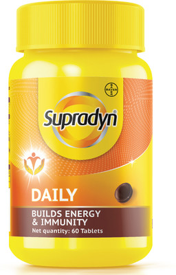 Supradyn Daily Multivitamin with 12 Vitamins, Zinc|For Immunity & Energy Tablets(60 Units)