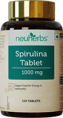 Neuherbs Spirulina Tablets For Immunity, Energy & Weight Management(120 Tablets)