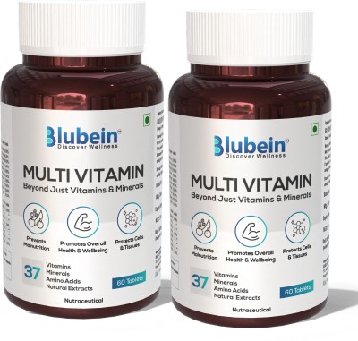 Blubein Multivitamin++for Men and Women, 60 Tablets x Pack of 2(2 x 60 Tablets)