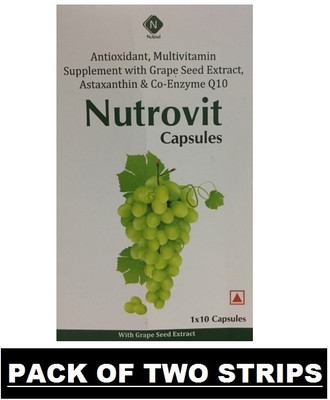 Nukind NUTROVIT MULTIVITAMIN HEALTH SUPPLEMENT WITH CO ENZYME Q10(2 x 10 Capsules)