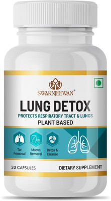 Swarnjeewan Lung Detox Supplement for healthy respiratory for both men and women(30 Capsules)