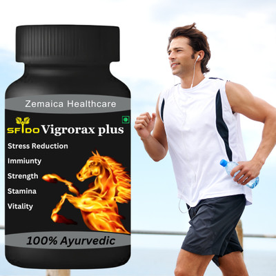 Zemaica Healthcare Sfido Vigrorax Plus, Increase Power & Time Duration for Men, Capsules(30 Capsules)