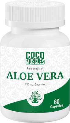 Coco Muscles Aloe vera capsules Improving skin tone and helping the skin gain moisture.(60 Capsules)
