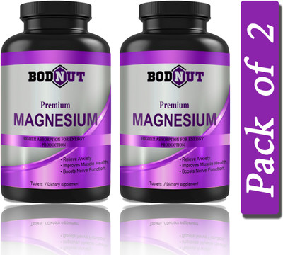 Bodnut Chelated Magnesium Glycinate Citrate Tablets (D210)(2 x 60 Tablets)