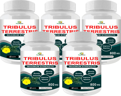 Fitness Prime Tribulus Terrestris 800 mg Capsules for Maximum Strength & Improved Performance(5 x 60 Capsules)