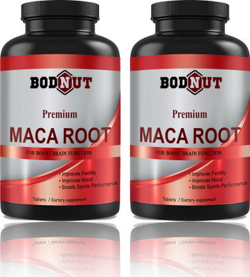 Bodnut Maca Root Tablets Enriched with Maca Root Extract (G256)(2 x 60 Tablets)
