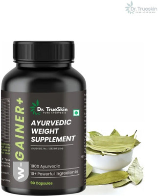 Dr. Trueskin W-Gainer+ Capsules Herbal Body Mass Builder Bulk(90 Capsules)