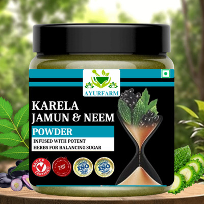Ayur Farm karela jamun neem powder for sugar control | karela jamun powder for sugar care(100 g)