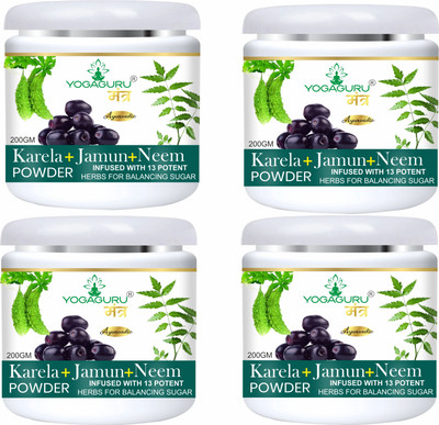 YOGAGURU MANTR NEEM KARELA JAMUN POWDER FOR GOOD HEALTH 800GM(2 x 400 g)