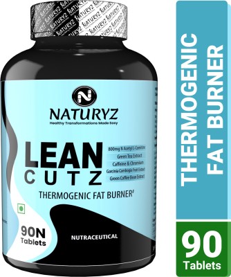 NATURYZ Lean cutz Thermogenic Fat Burner with Carnitine & 7 Extracts for Men-Women(90 Tablets)