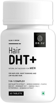 Dr.Su Glow x Grow Hair Thinning Control With Hair DHT Blockers For Men(60 Tablets)
