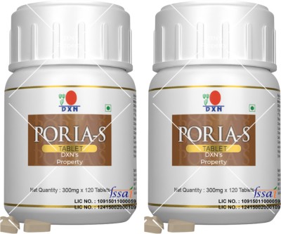 DXN Poria-S mushroom Tablet- 300mg-PACK OF 2(2 x 120 Tablets)