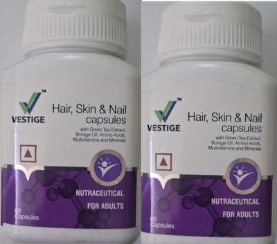 Vestige HAIR,SKIN & NAIL CAPSULES (PACK OF 2)(2 x 60 Capsules)